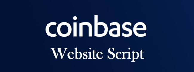 coinbase clone website script