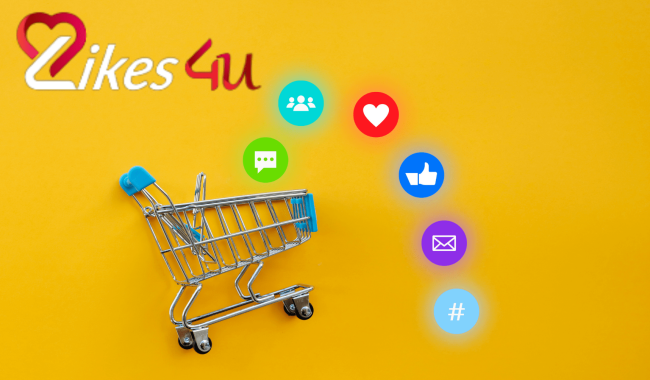 Social Icons in shopping trolley